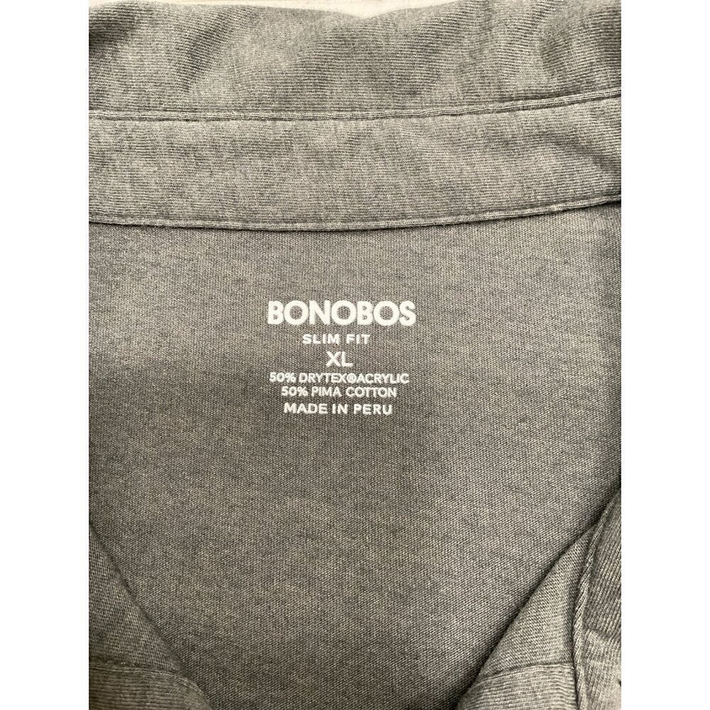 Bonobos Gray Polo Slim Fit XL - Picture 4 of 6
